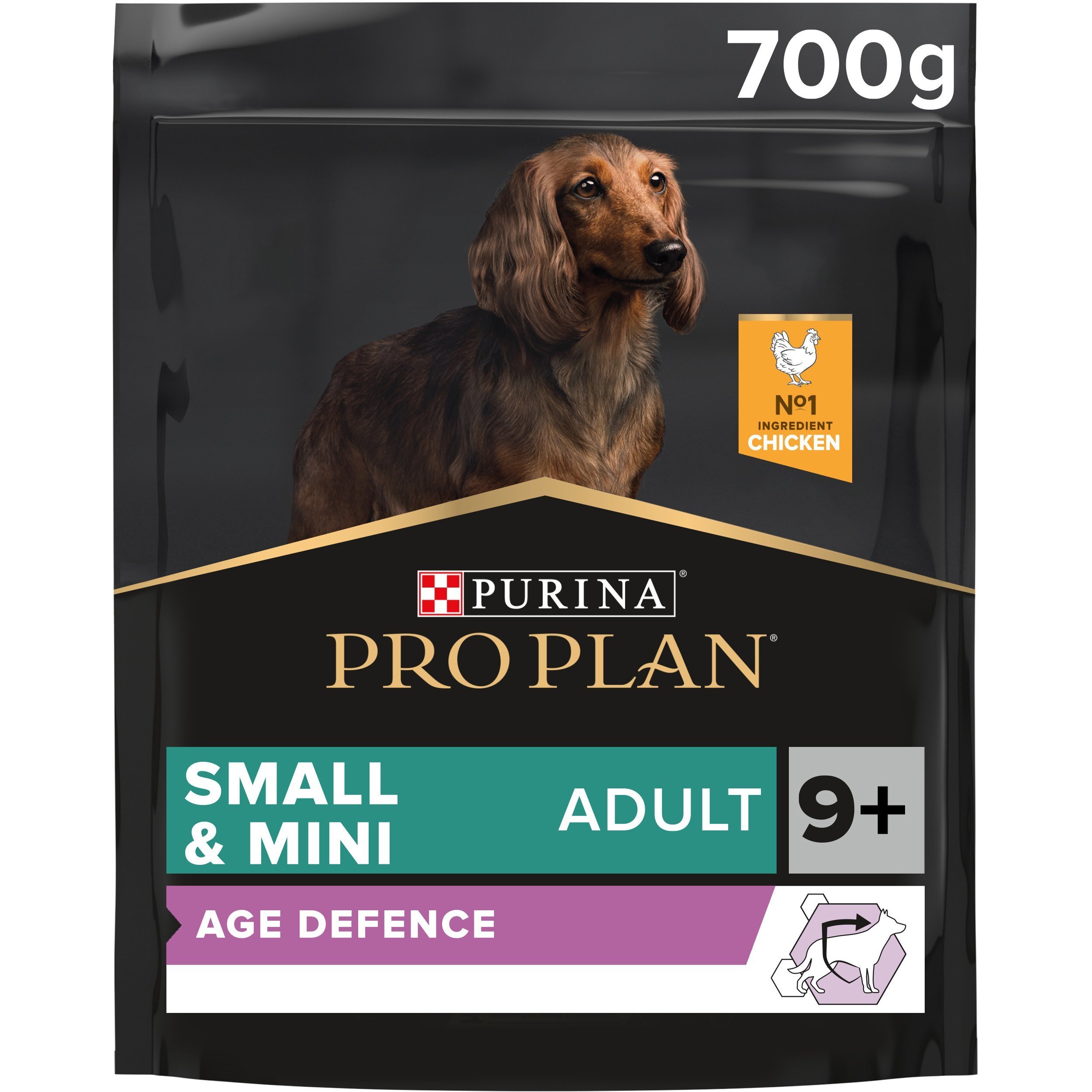 Сухой корм для собак мелких пород старше девяти лет Purina Pro Plan Small&Mini Adult с курицей, 700 г фото 1