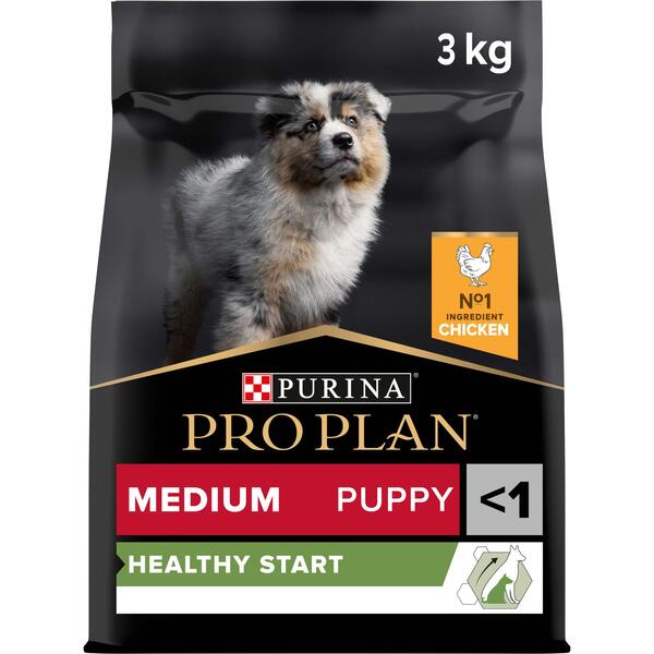 

Сухой корм для щенков средних пород Purina Pro Plan Dog Medium Puppy OptiStart с курицей, 3 кг