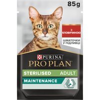 Влажный корм для стерилизованных кошек Purina Pro Plan Cat Nutrisavour Sterilised с говядиной 85 г