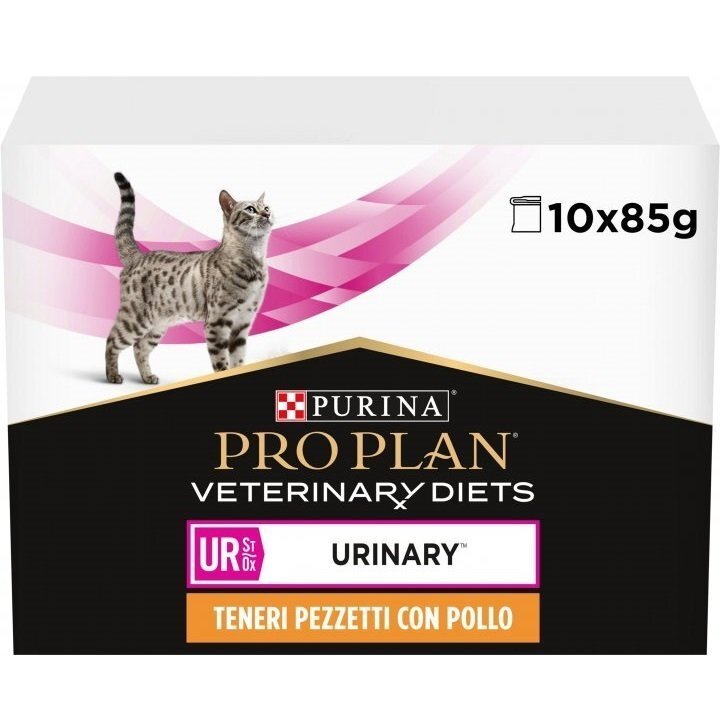 Влажный корм Purina Veterinary Diets Urinary для кошек, при заболевании мочеполовой системы, с курицей, 85 г фото 