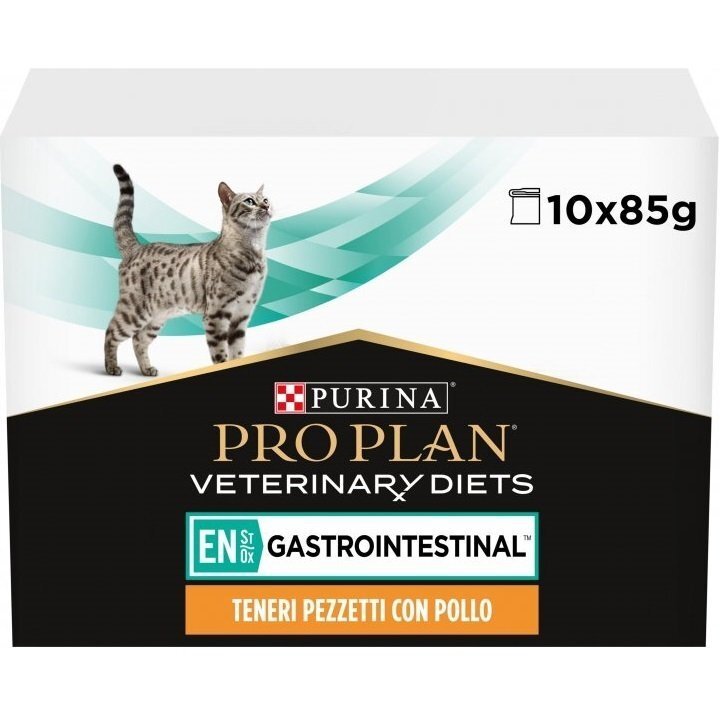 Упаковка влажного диетического корма для котят и взрослых кошек при болезнях желудочно-кишечного тракта Purina Pro Plan фото 