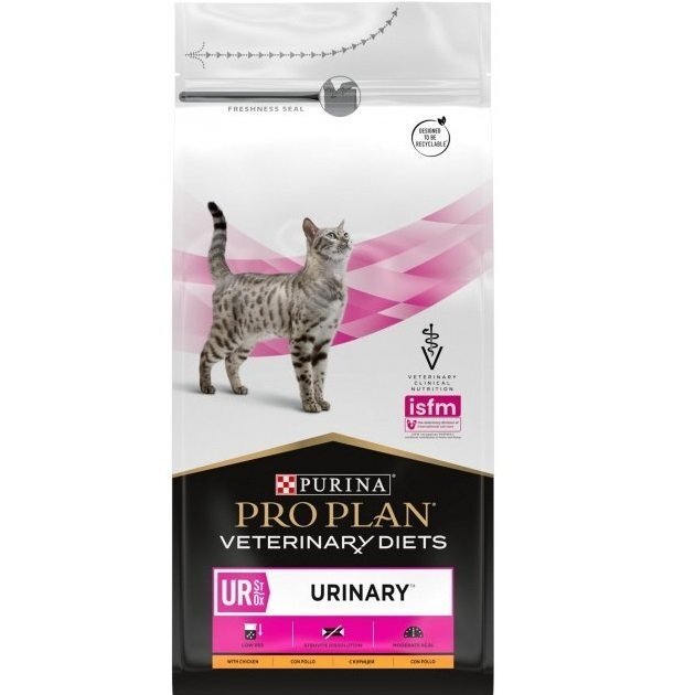 Сухой корм для кошек с мочекаменной болезнью Pro Plan Veterinary Diets Urinary 1.5 кг фото 1