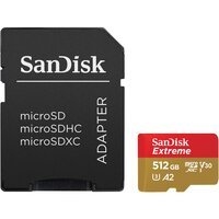 Карта памяти SanDisk microSD 512GB C10 UHS-I U3 R190/W130MB/s (SDSQXAV-512G-GN6MA)