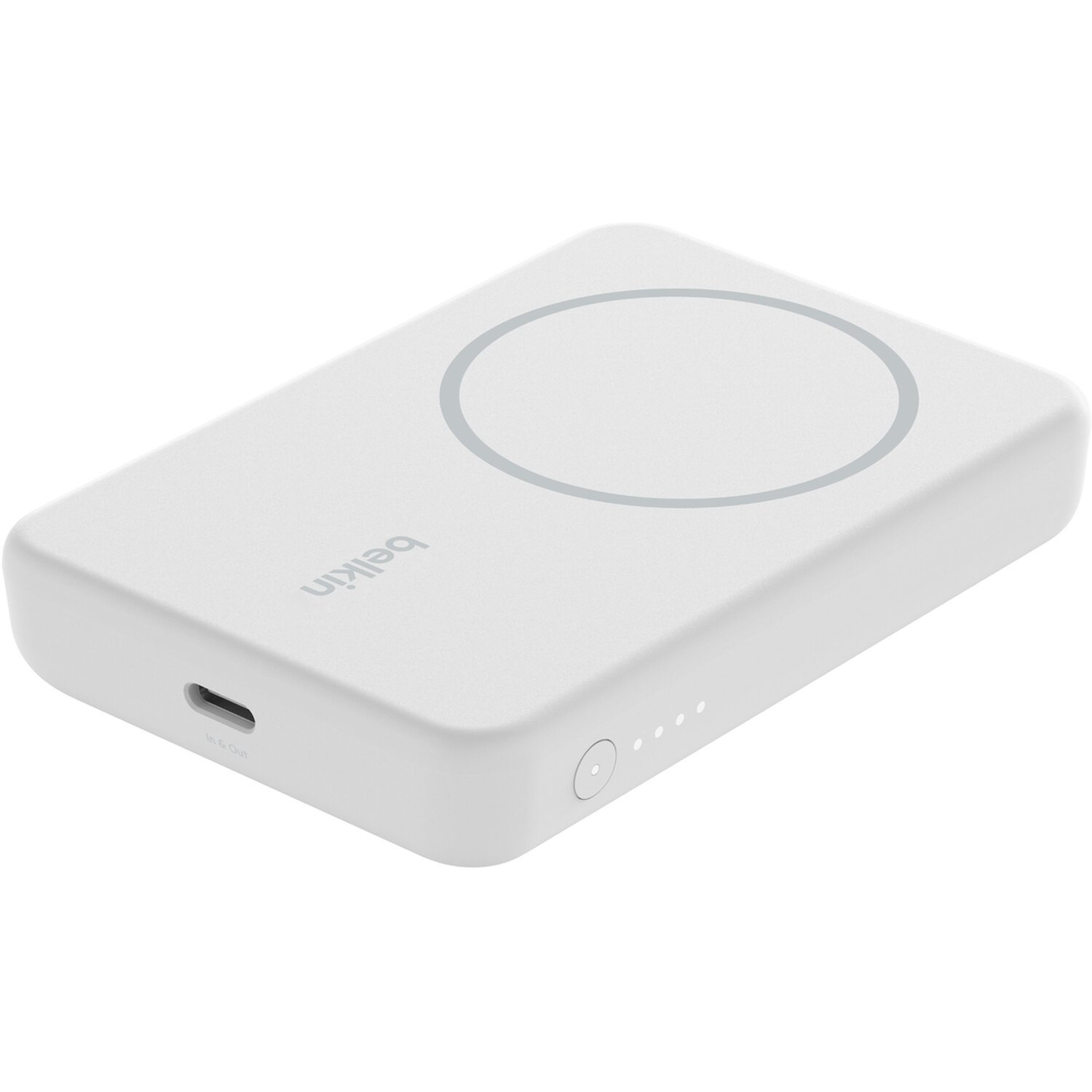 Портативний акумулятор Belkin 5000mAh MagSafe Wireless White (BPD004BTWT)фото