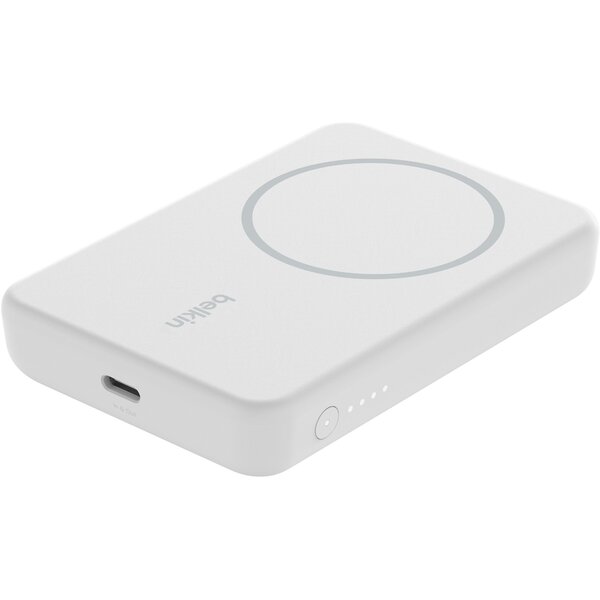 Акція на Портативный аккумулятор Belkin 5000mAh MagSafe Wireless White (BPD004BTWT) від MOYO