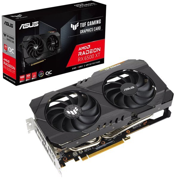 

Видеокарта ASUS Radeon RX 6500 XT 4GB GDDR6 OC TUF TUF-RX6500XT-O4G-GAMING