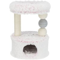 Дряпка для кішок Trixie Harvey джут/плюш/фліс біло-рожевий, 54*40*73 см