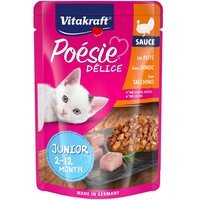 Влажный корм для котят Vitakraft Poésie Délice pouch индейка в соусе, 85 г