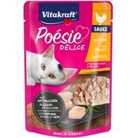 Влажный корм для кошек Vitakraft Poésie Délice pouch курица в соусе, 85 г