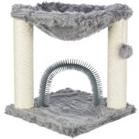 Дряпка для кішок Trixie Дерево Baza зі щіткою сизаль/плюш сірий, 41*41*50 см