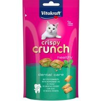 Лакомство для кошек Vitakraft Crispy Crunch подушечки для зубов с мятой, 60 г