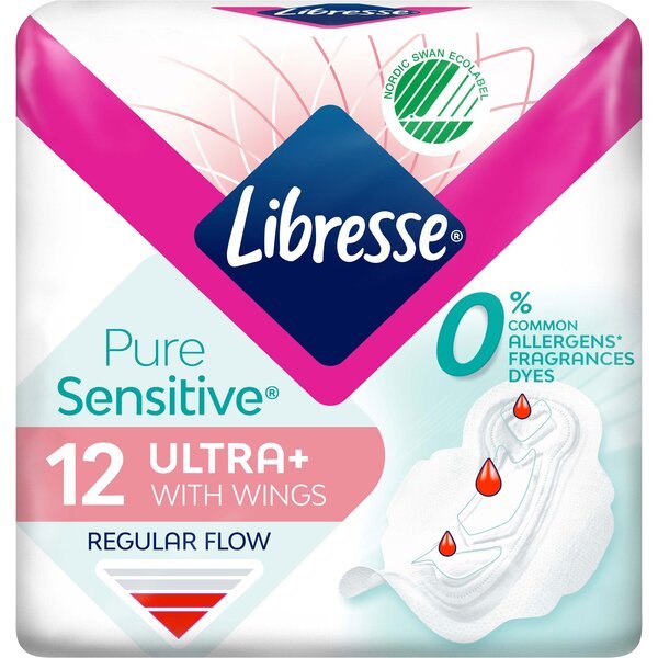 Гигиенические прокладки Libresse Pure Sensitive Ultra+ Нормал 12 шт