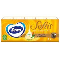 Носові хусточки Zewa Softis Soft&Sensitive 10x9 шт