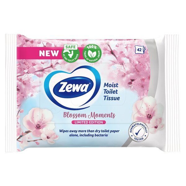 

Влажная туалетная бумага Zewa Blossom Moments 42шт