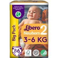 Підгузки Libero Newborn Розмір 3-6 кг 2 86 шт