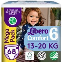 Підгузки Libero Comfort 13-20 кг Розмір 6 68 шт