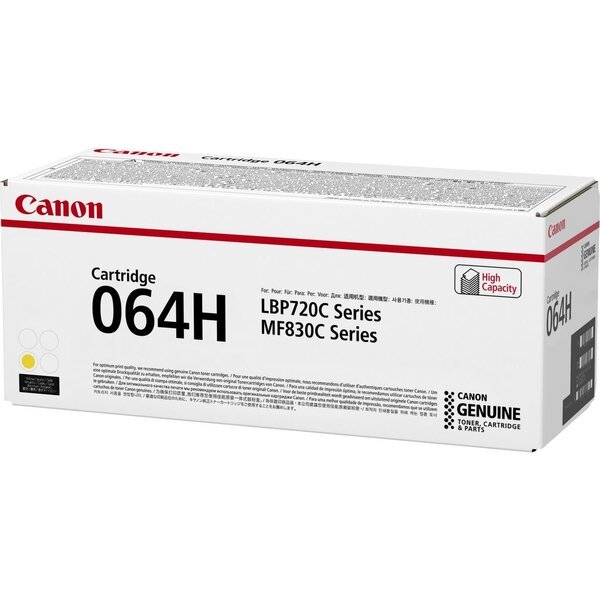 

Картридж лазерный Canon 064H MF832Cdw/LBP722Cdw Yellow (10500 стр.) (4932C001)