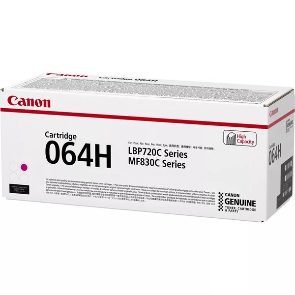 

Картридж лазерный Canon 064H MF832Cdw/LBP722Cdw Magenta (10500 стр.) (4934C001)