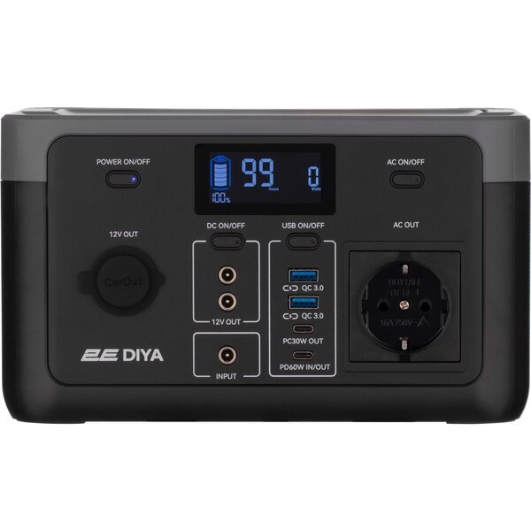 

Портативная зарядная станция 2Е Diya 300W, 320Wh (2E-PPS03032)