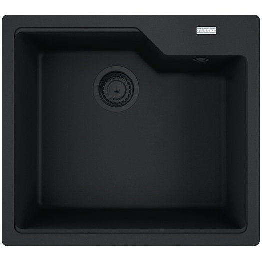 

Кухонная мойка Franke UBG 610-56 Black Edition, черный матовый (вкл. вент. 3 1/2" + сиф.+коландер) (114.0699.236)