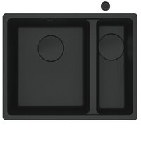 Кухонна мийка Franke 160 Black Edition, чорний матовий (вкл. вент.авт 3 1/2", сиф. дек.кришку) (125.0699.229)