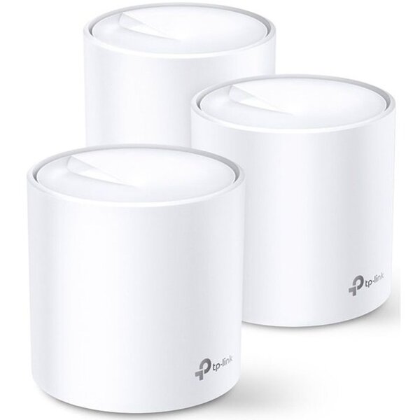 Маршрутизатор TP-LINK DECO X60 3PK AX3000 1xGE LAN 1xGE WAN MU-MIMO OFDMA MESH