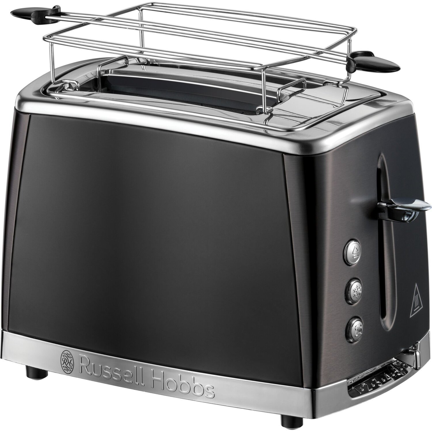 Тостер Russell Hobbs 26150-56 2 Slice Toaster Matte Black, 1550 Вт, 2 слота, 5 режимов, черный фото 