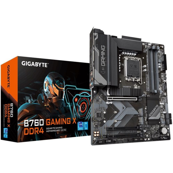 Акція на Материнская плата GIGABYTE B760 GAMING X DDR4 s1700 B760 4xDDR4 HDMI DP ATX від MOYO