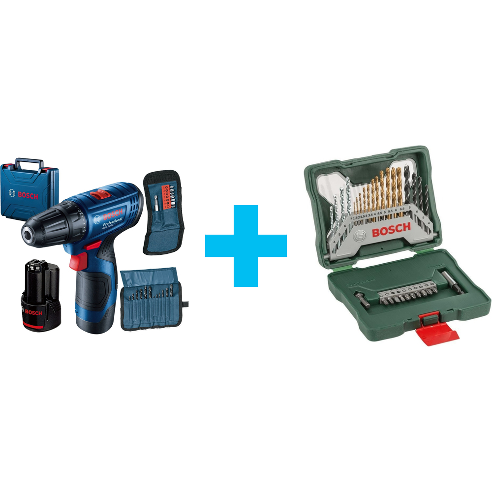 Шуруповерт-дрель Bosch GSR 120-LI, 2х2Ач (0.601.9G8.002) фото 