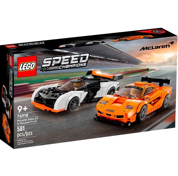Акція на LEGO 76918 Speed Champions McLaren Solus GT и McLaren F1 LM від MOYO