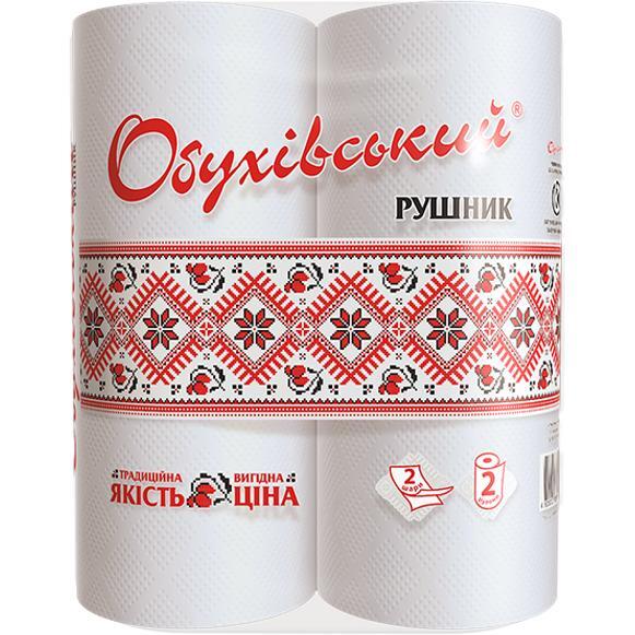 

Бумажные полотенца Обуховские 2 слойная 2 рулона