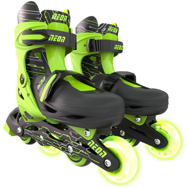 Акція на Роликовые коньки Neon Inline Skates Зеленый (Размер 30-33) від MOYO