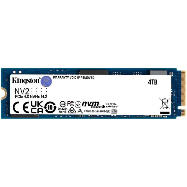 

Накопитель SSD Kingston M.2 4 4TB M.2 2280 NVMe PCIe (SNV2S/4000G)