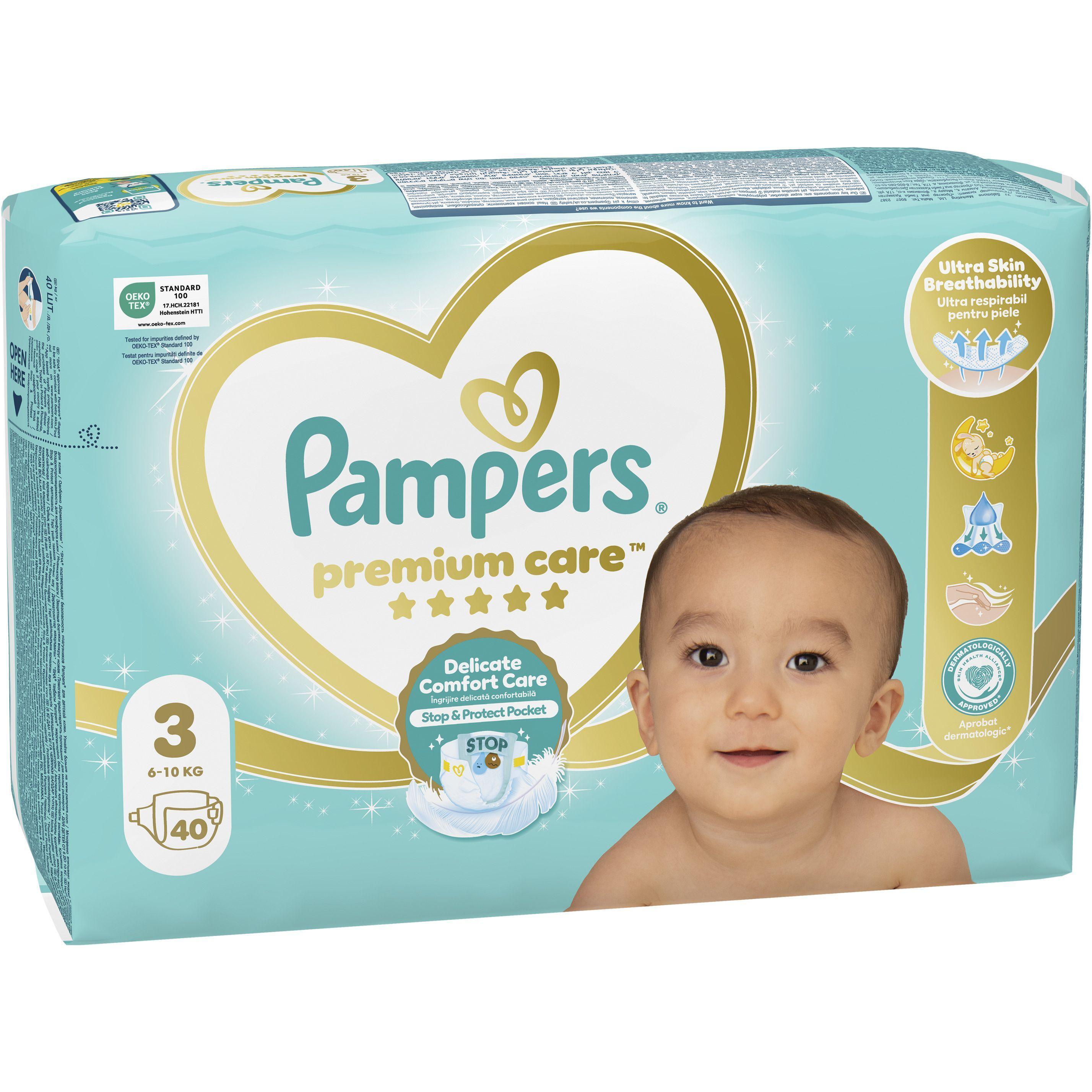 Підгузки Pampers Premium Care Розмір 3 6-10 кг 40 штфото1