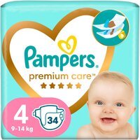 Подгузники Pampers Premium Care Размер 4 (9-14 кг) 34 шт.