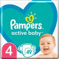 Підгузки Pampers Active Baby Розмір 4 (Maxi) 9-14 кг 49 шт.