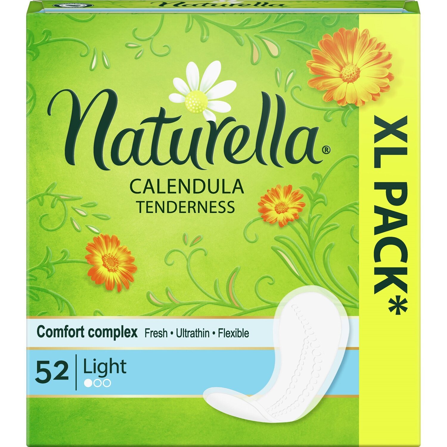 Щоденні гігієнічні прокладки Naturella М&#039;якість Календули Normal 52 шт.фото