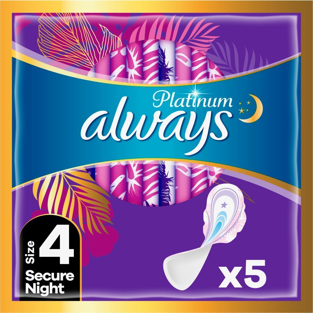 Гигиенические прокладки Always Platinum Secure Night 5 шт. фото 