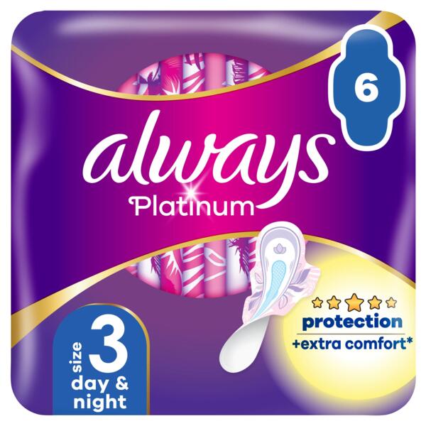 

Гигиенические прокладки Always Platinum Day&Night 6 шт.