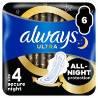 Гігієнічні прокладки Always Ultra Secure Night 6 шт.
