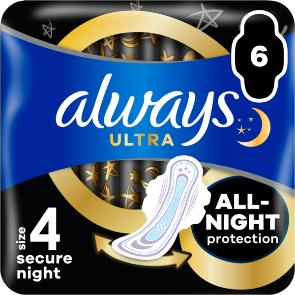 

Гигиенические прокладки Always Ultra Secure Night 6 шт.