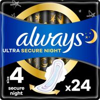 Гігієнічні прокладки Always Ultra Secure Night 24 шт.