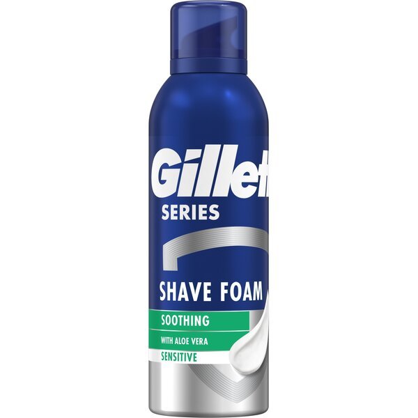 Акція на Пена для бритья Gillette Series для чувствительной кожи с алоэ 200мл від MOYO