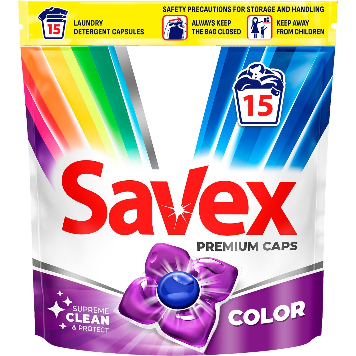 Капсулы для стирки Savex Super Caps Color 15шт фото 