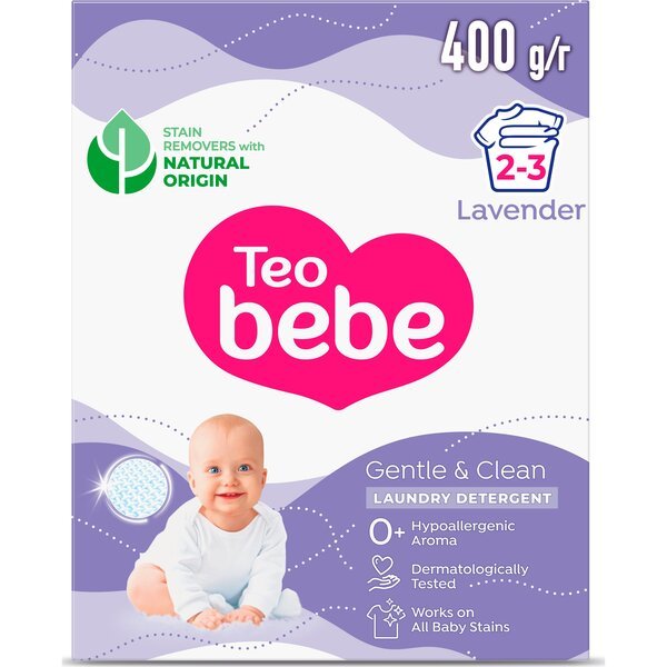 Акція на Стиральный порошок Teo bebe Gentle&Clean Lavender 400г від MOYO
