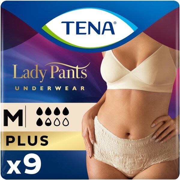 

Урологические трусы Tena Lady Pants Plus для женщин Medium 9шт Creme
