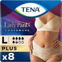 Урологічні труси Tena Lady Pants Plus для жінок Large 8шт Creme