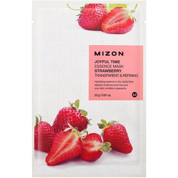 

Маска для лица Mizon Joyful Time Essence Mask Strawberry с экстрактом клубники 23г