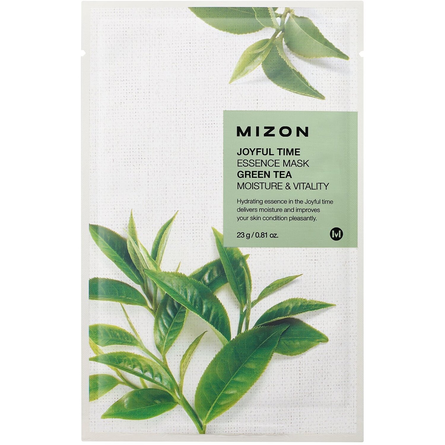 Маска для лица Mizon Joyful Time Essence Зеленый чай 23г фото 
