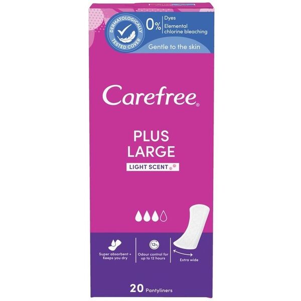 Прокладки ежедневные гигиенические Carefree Plus Large 20шт